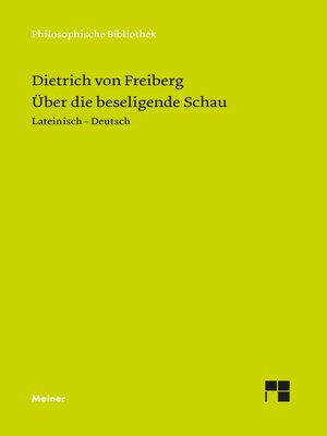 cover image of Über die beseligende Schau